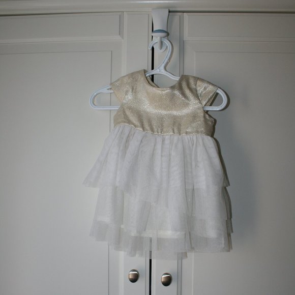 3/$20 H&M gold tulle fancy dress baby 6 months - Picture 9 of 16